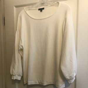 J. Crew cream top, L